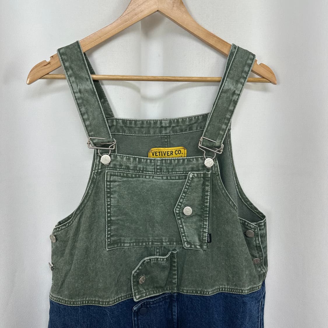 VETIVER 여자 포켓 멜빵 바지 L 상품이미지2