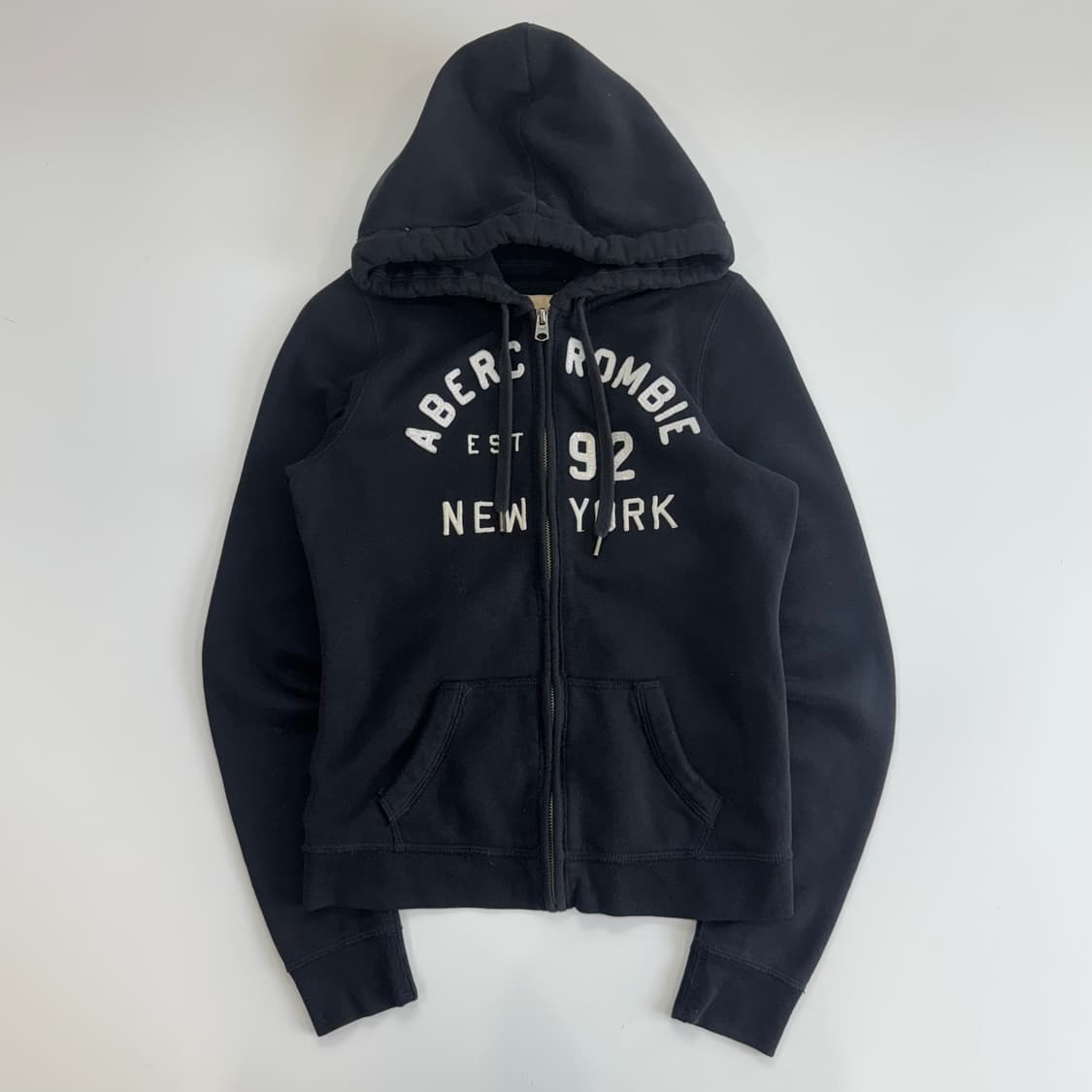 Abercrombie 아베크롬비 스펠아웃 다크 네이비 후드집업 상품이미지3