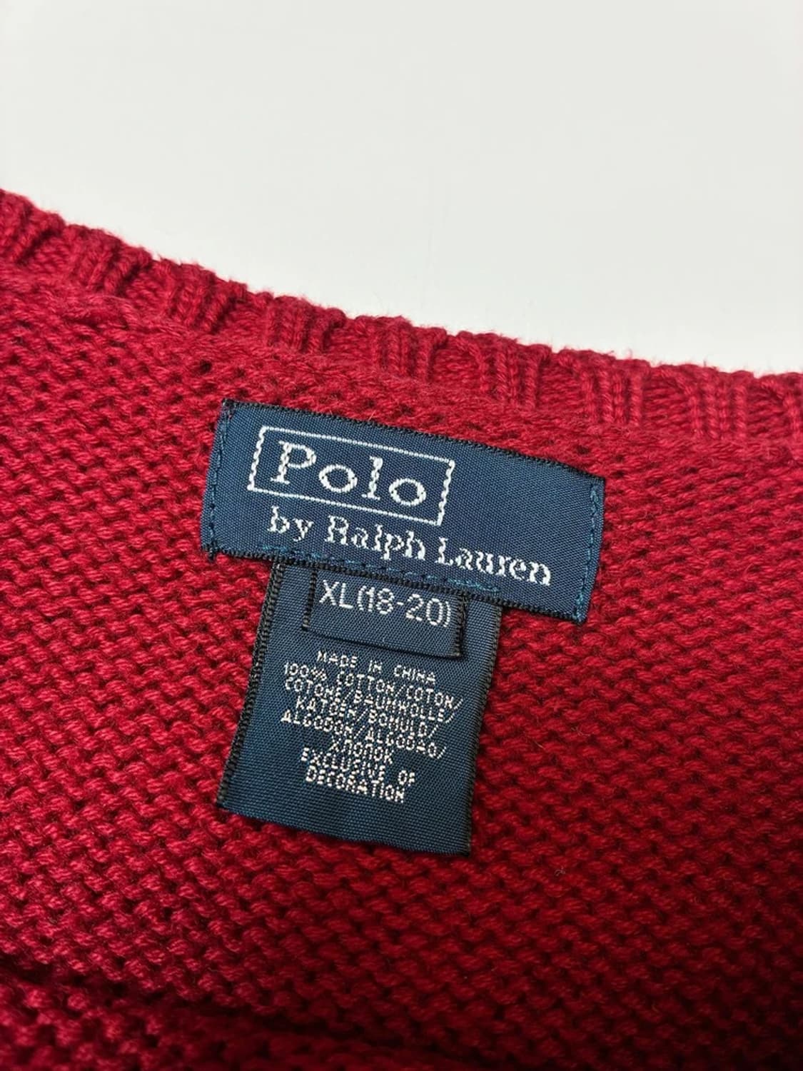 폴로 랄프로렌 00's 짜임 코튼 니트 PN8374 상품이미지6