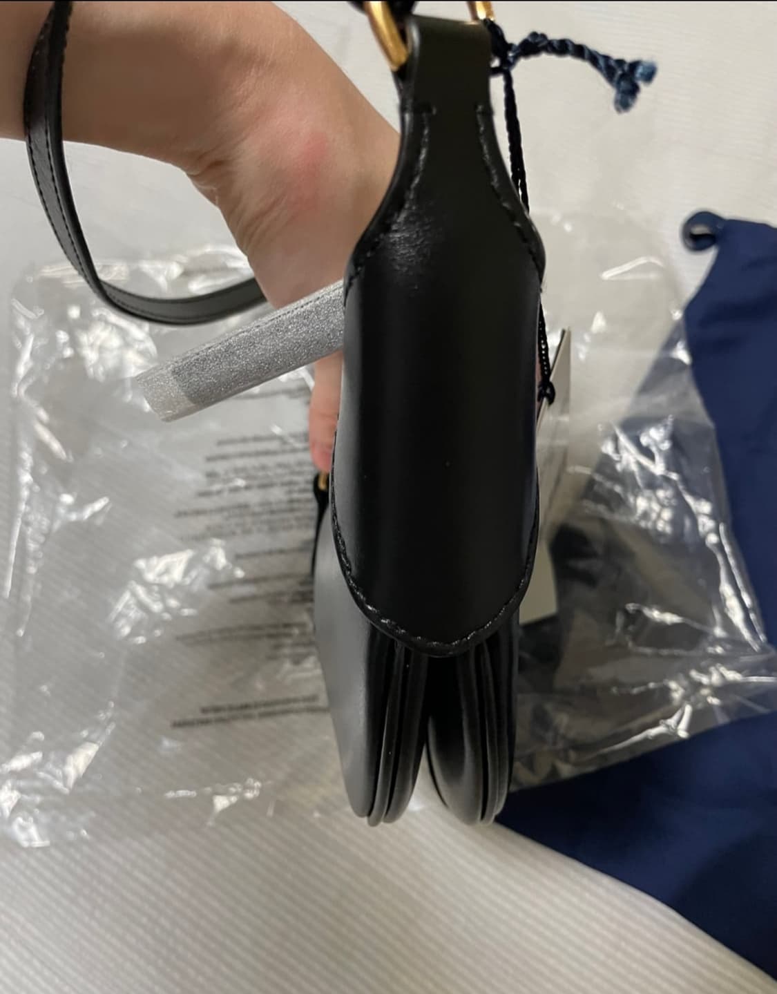 폴로ID카프스킨 미니숄더백 블랙 상품이미지7