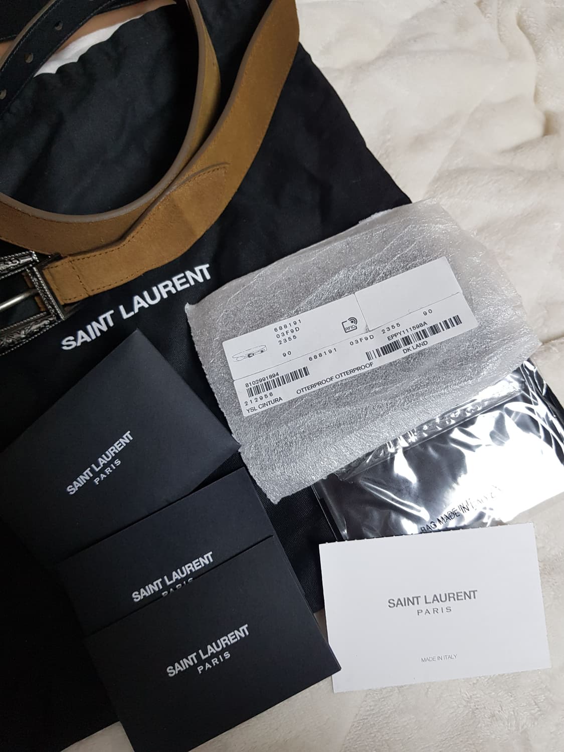 생로랑 스웨이드 웨스턴 벨트 상품이미지7