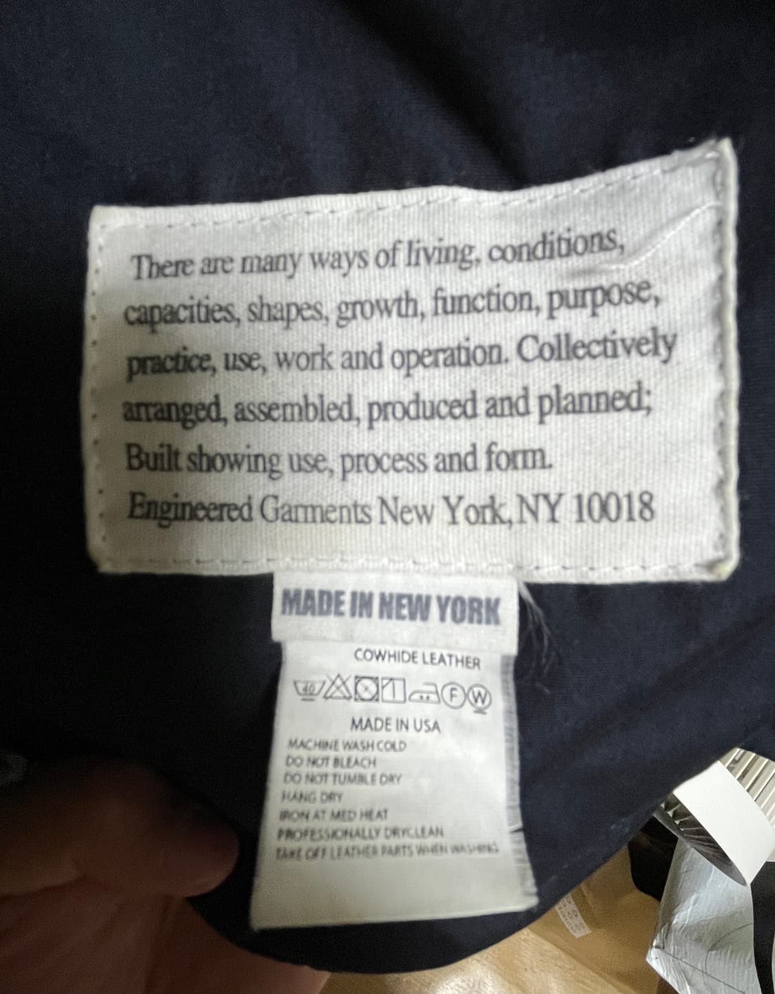 엔지니어드가먼츠 아틀란틱파카 다크네이비 S 상품이미지3