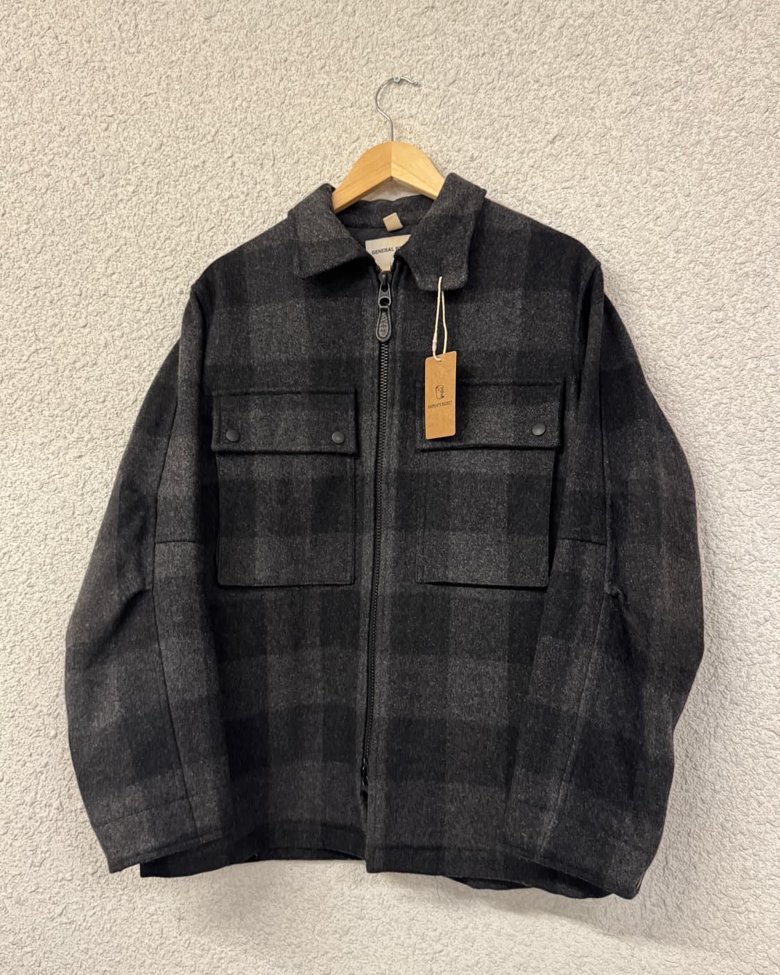 90s 제너럴 리서치 울 셔츠 자켓 상품이미지1