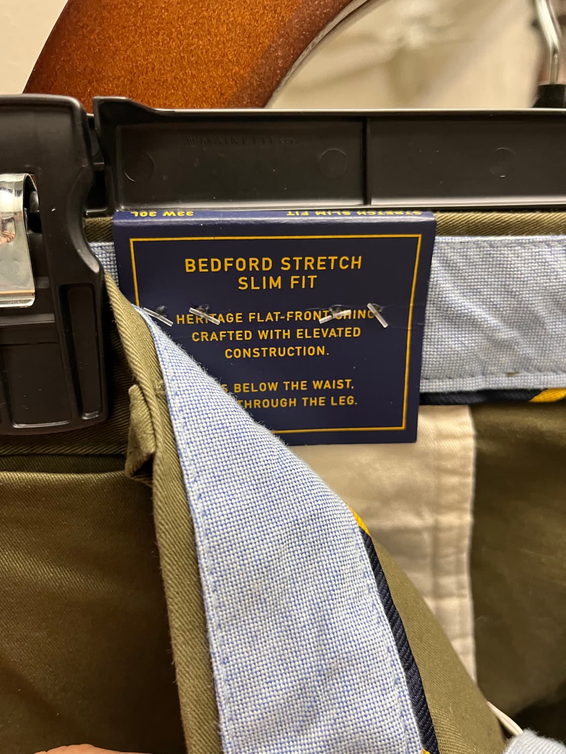 [미국직배송/새제품] 폴로 랄프 로렌 베드포드 스트레치 슬림핏 치노 그린 상품이미지2