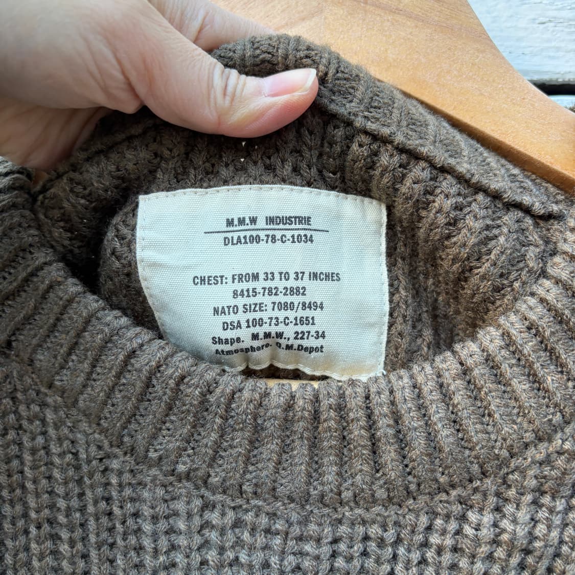 Freaks store 프릭스스토어 밀리터리 코만도 니트 상품이미지5