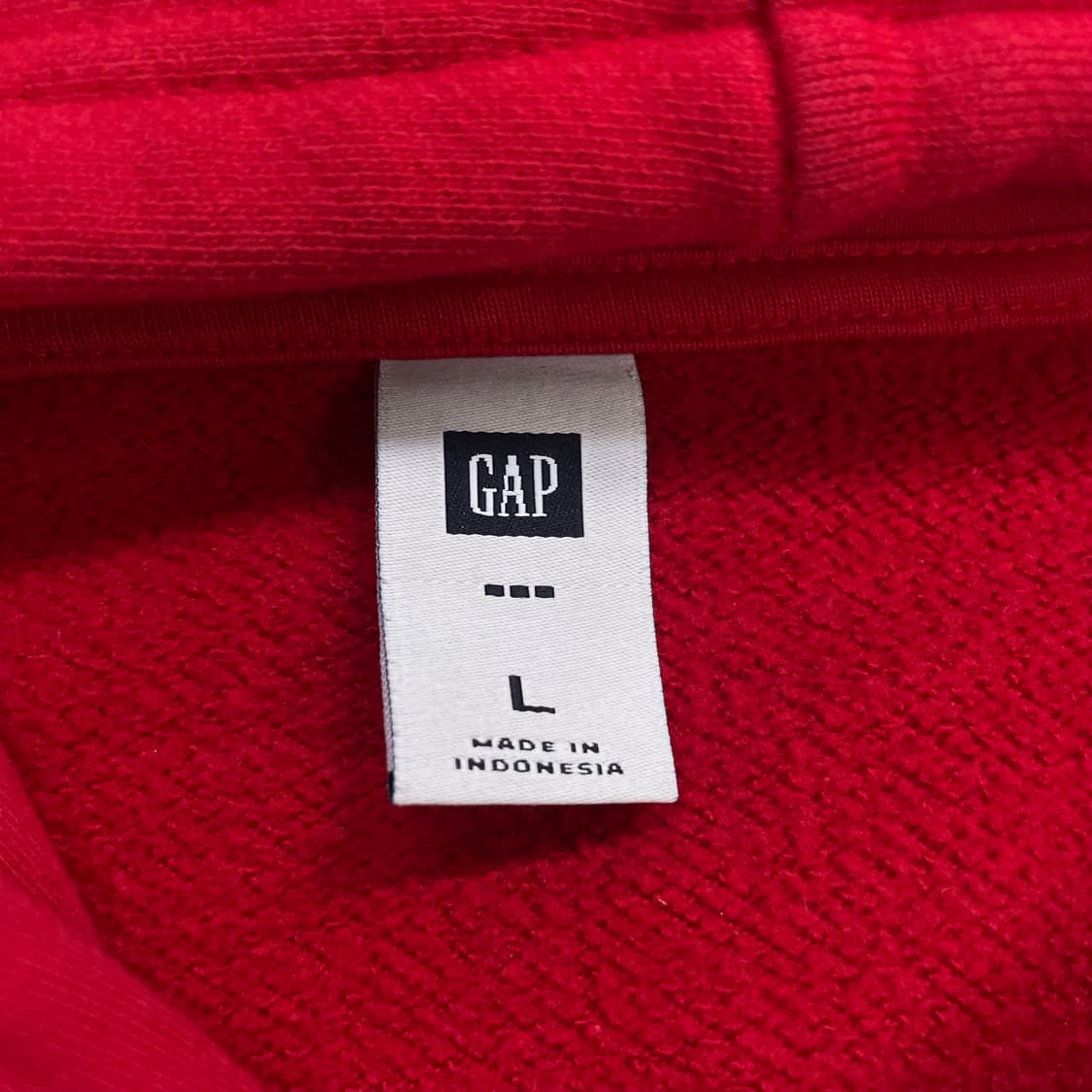 갭 Gap 스펠 로고 후드집업 레드 상품이미지3