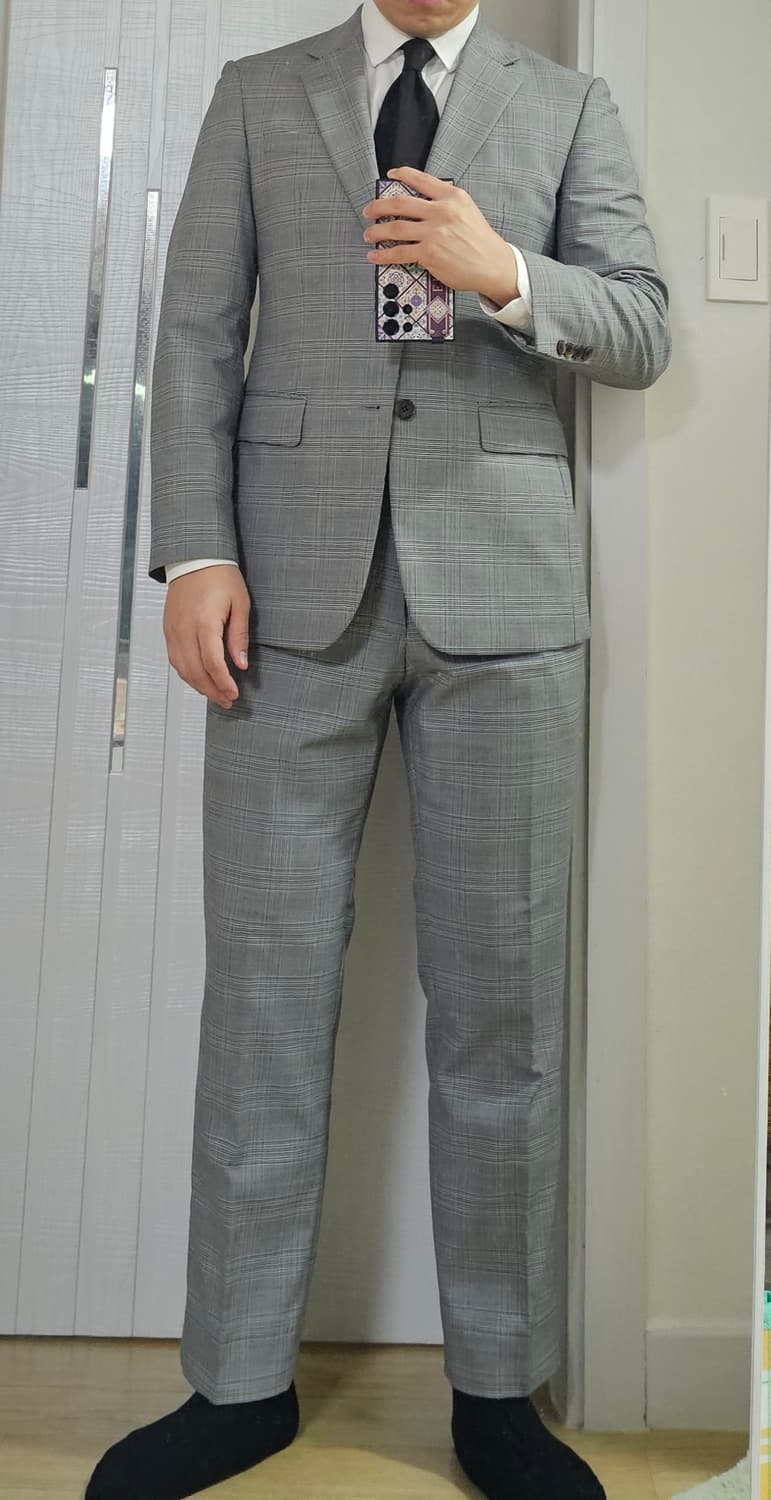 킨록 체크 정장 상품이미지7