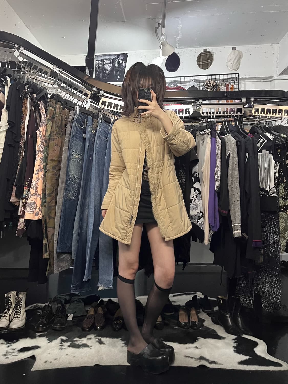 버버리 버클 퍼 패딩 상품이미지1