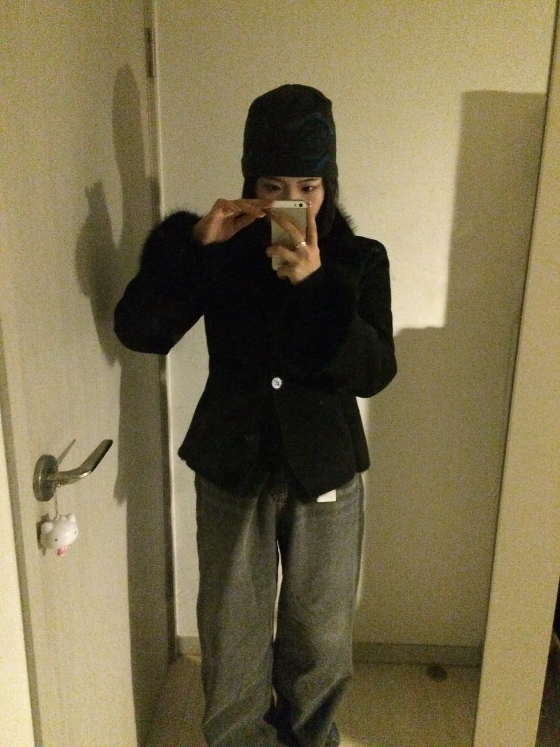 모디무드 라인 퍼 무스탕 상품이미지1