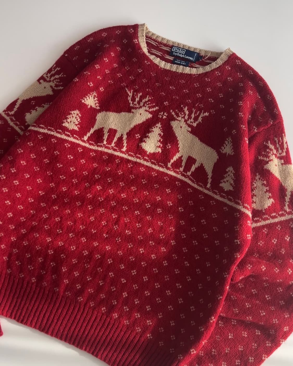 폴로 랄프로렌 노르딕 울 핸드니트 M 상품이미지2