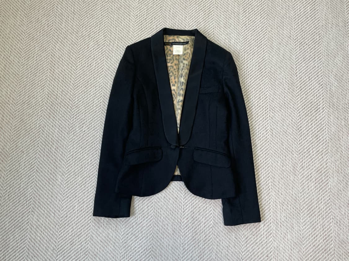 빈티지 레오파드 숄카라 테일러드 자켓 J03548 상품이미지1