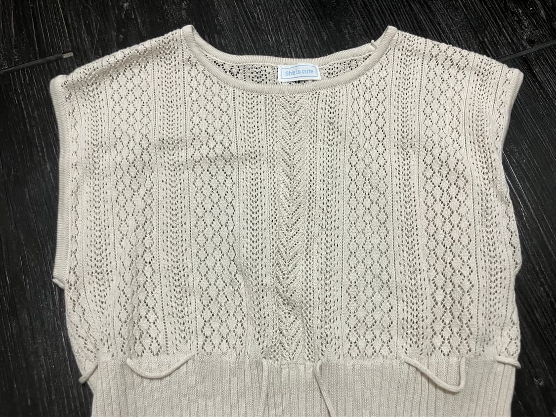 쉬이즈큐트 니트 조끼 상품이미지2