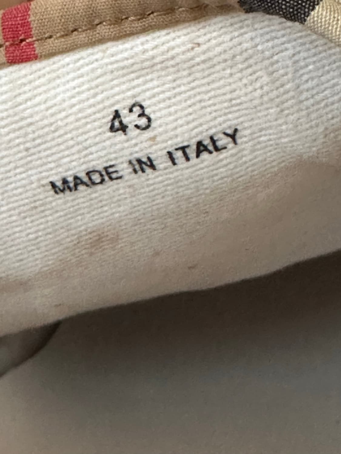 버버리 체크 코튼 스니커즈 상품이미지8