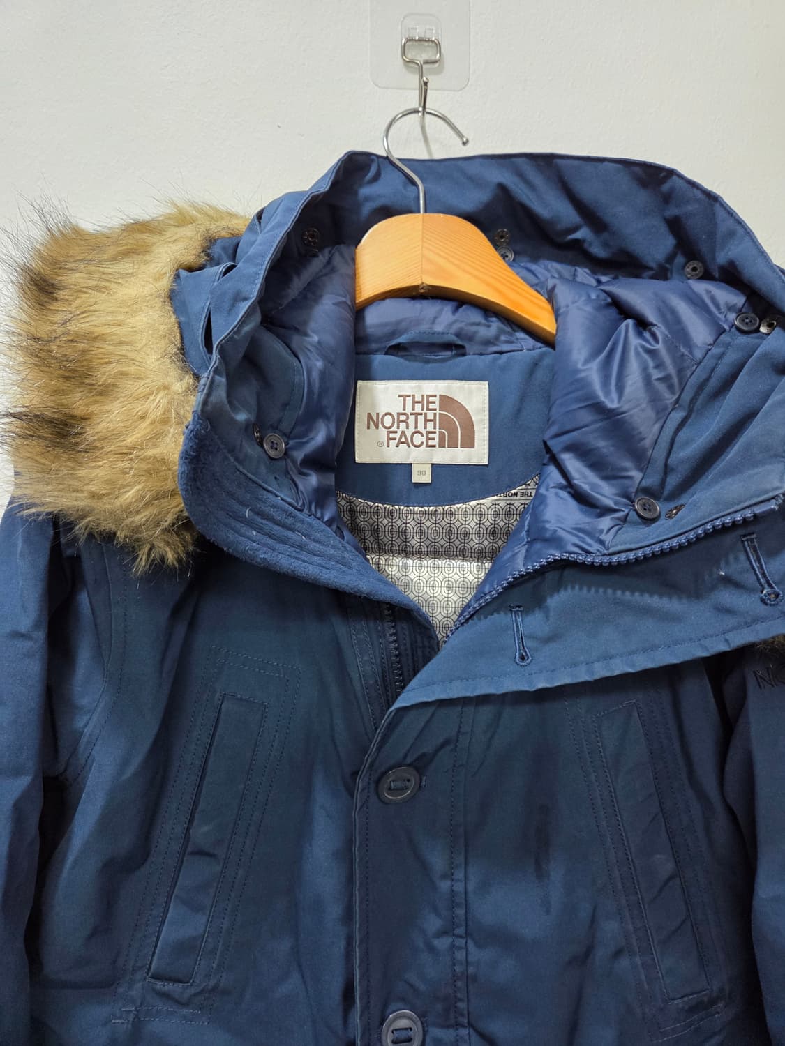 [노스페이스 화이트라벨 메리덴 덕다운 패딩 점퍼 90 상품이미지3