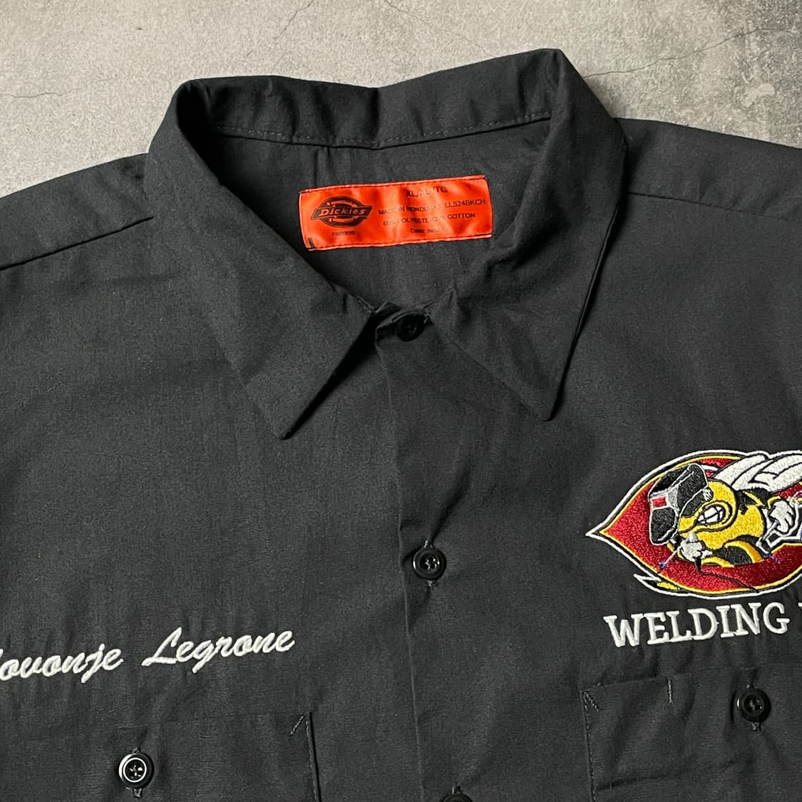 DICKIES 디키즈 빈티지 블랙 그레이패널 워크 셔츠 A00862 상품이미지2