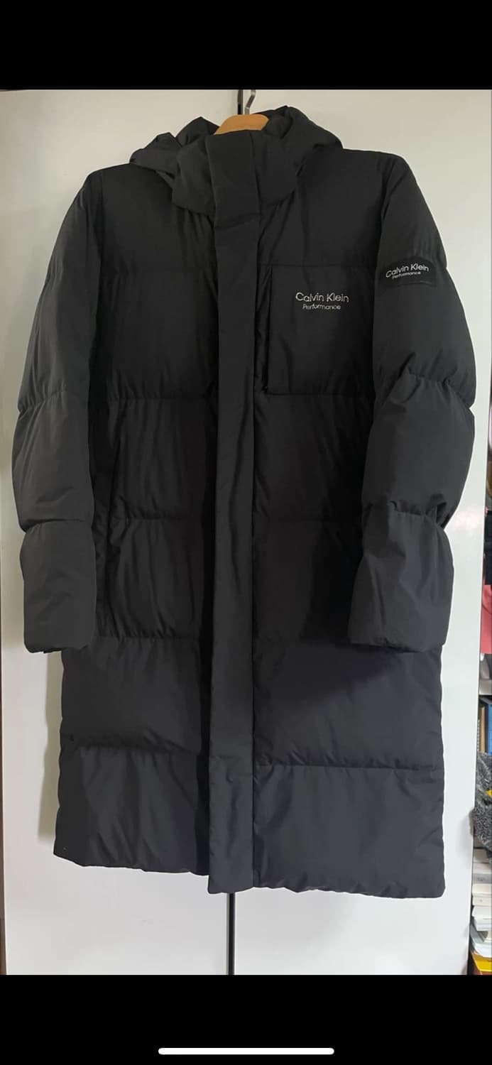 캘빈클라인 퍼포먼스 덕다운 롱패딩 남녀공용 상품이미지1