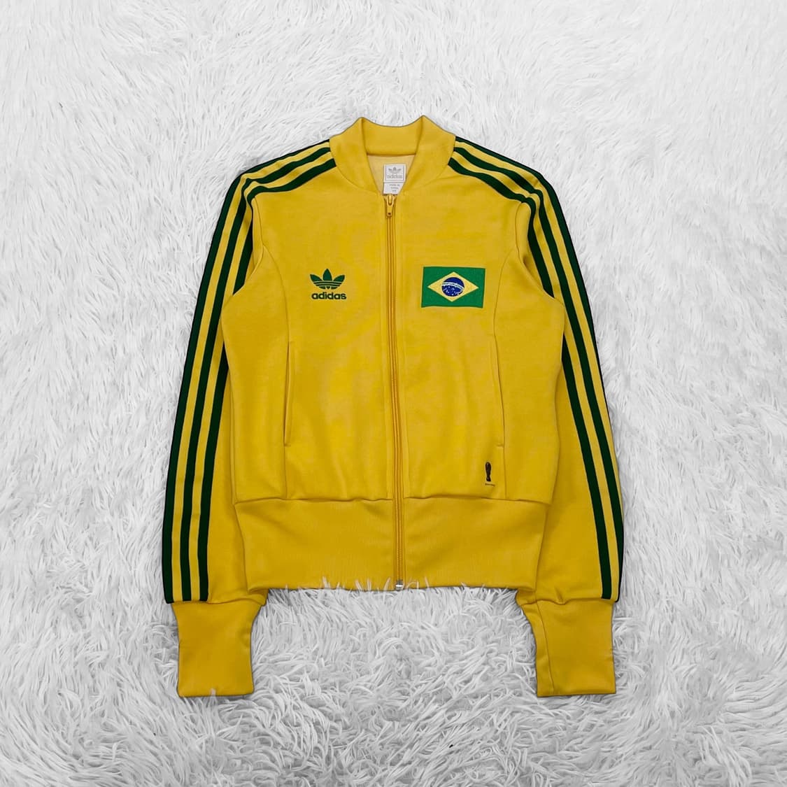 아디다스 브라질 트랙탑 져지 블랙 옐로우 상품이미지2
