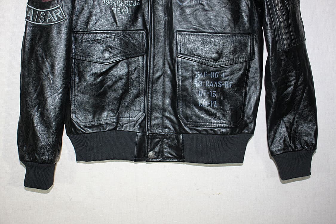 Vintage leather jacket 가죽 항공자켓(우리95) 상품이미지4