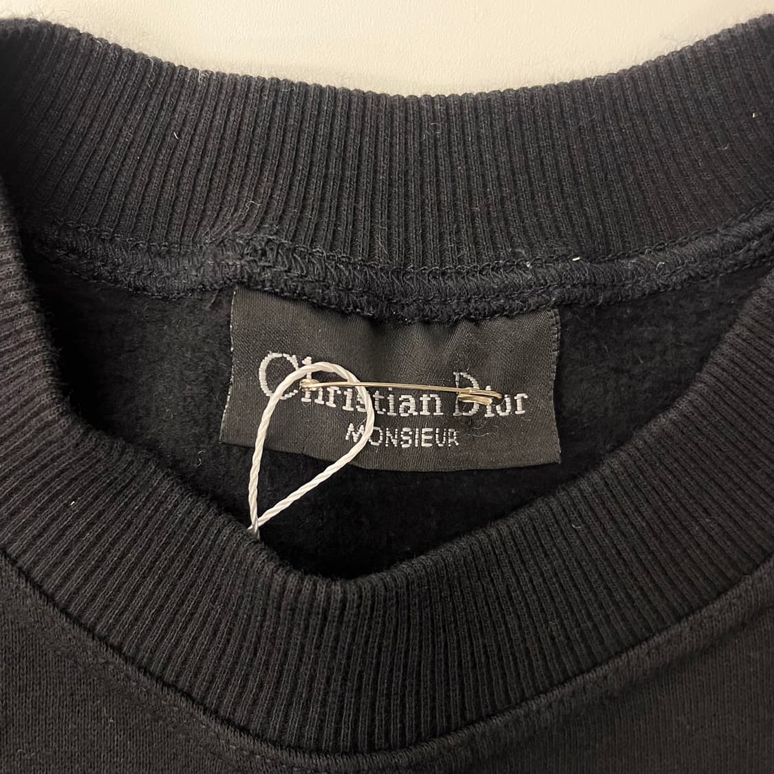 Dior 크리스찬 디올무슈 90‘s 블랙 로고 스웻셔츠 상품이미지5