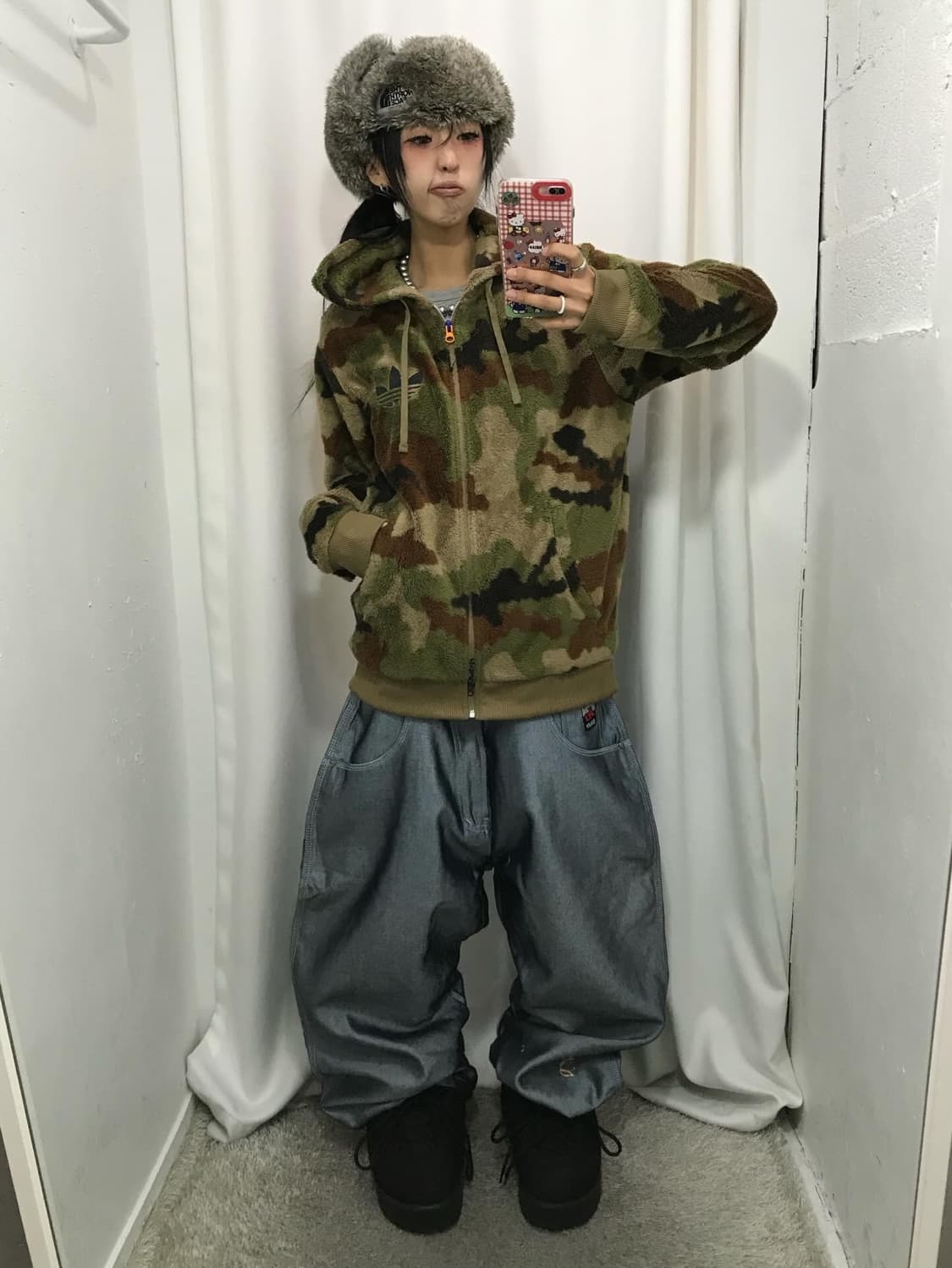 Adidas Camouflage Fleece Hooded JK 상품이미지3