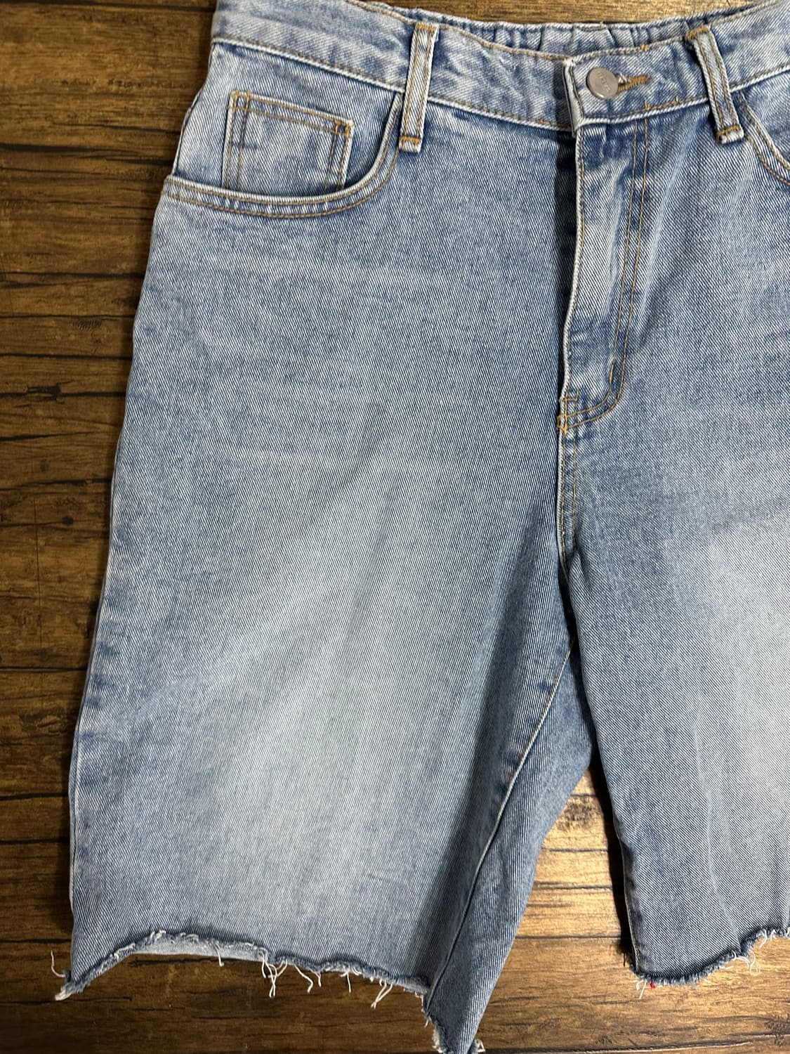 CALIN 리미티드 칼린 연청 데님 컷팅 반바지 28 상품이미지2