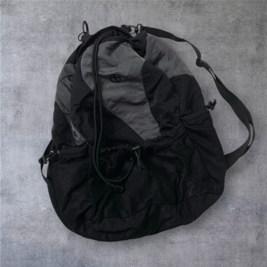 노매뉴얼 Nomanual 블랙 차콜 C.B 스트링 백팩 상품이미지2