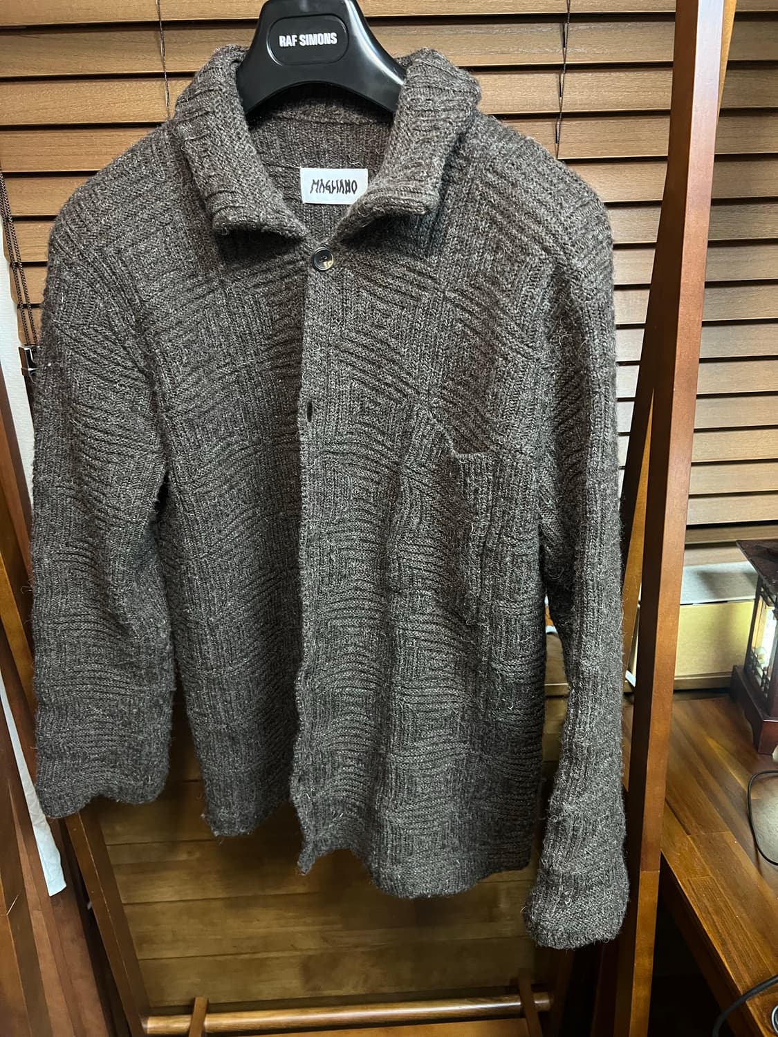 [M] 마리아노 울 패턴 가디건 상품이미지1