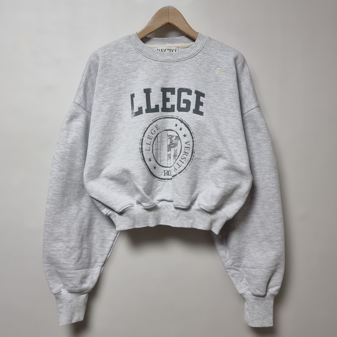 렉토 스웻 크롭 맨투맨 FREE 상품이미지1