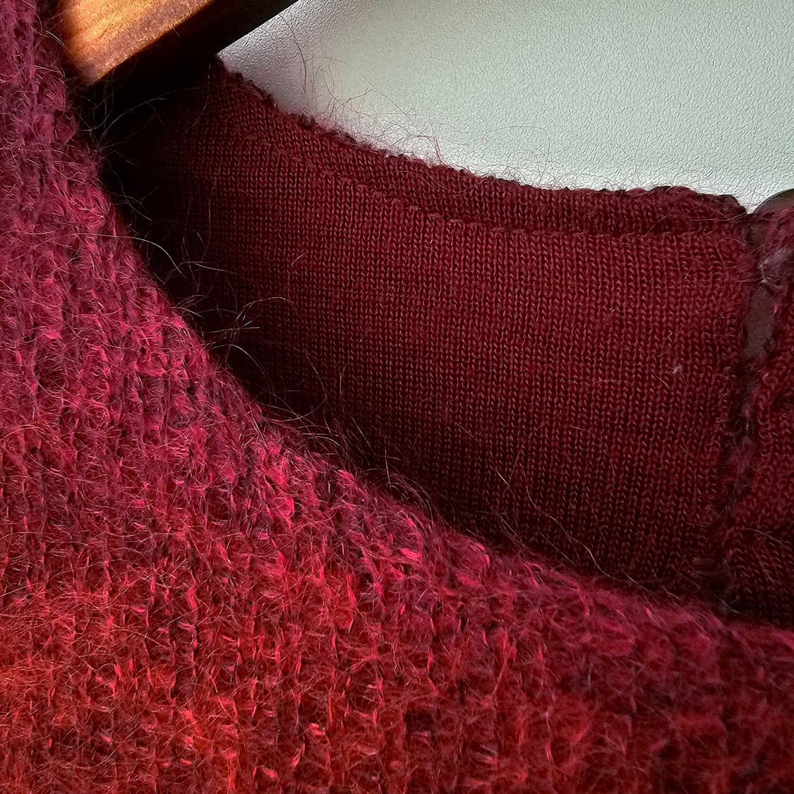 딥퍼플 그라데이션 모헤어 블렌드 니트 상품이미지8