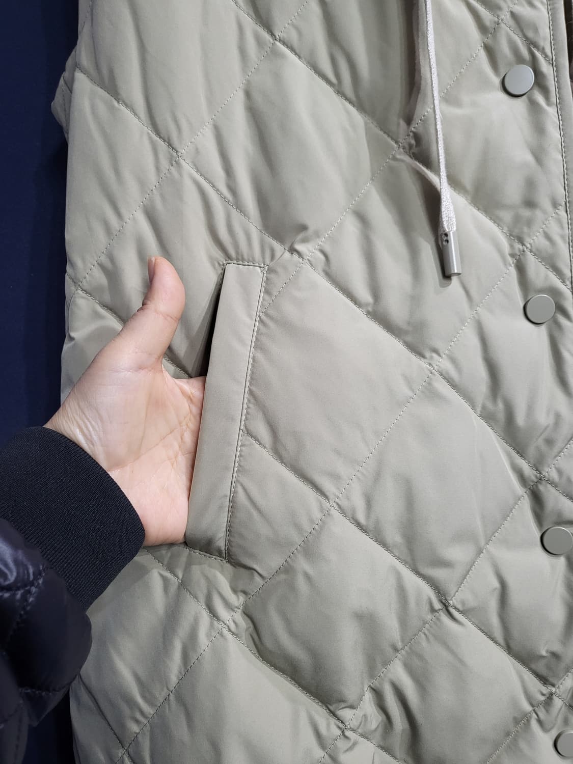 나인콥 덕다운 후드 롱패딩 상품이미지3