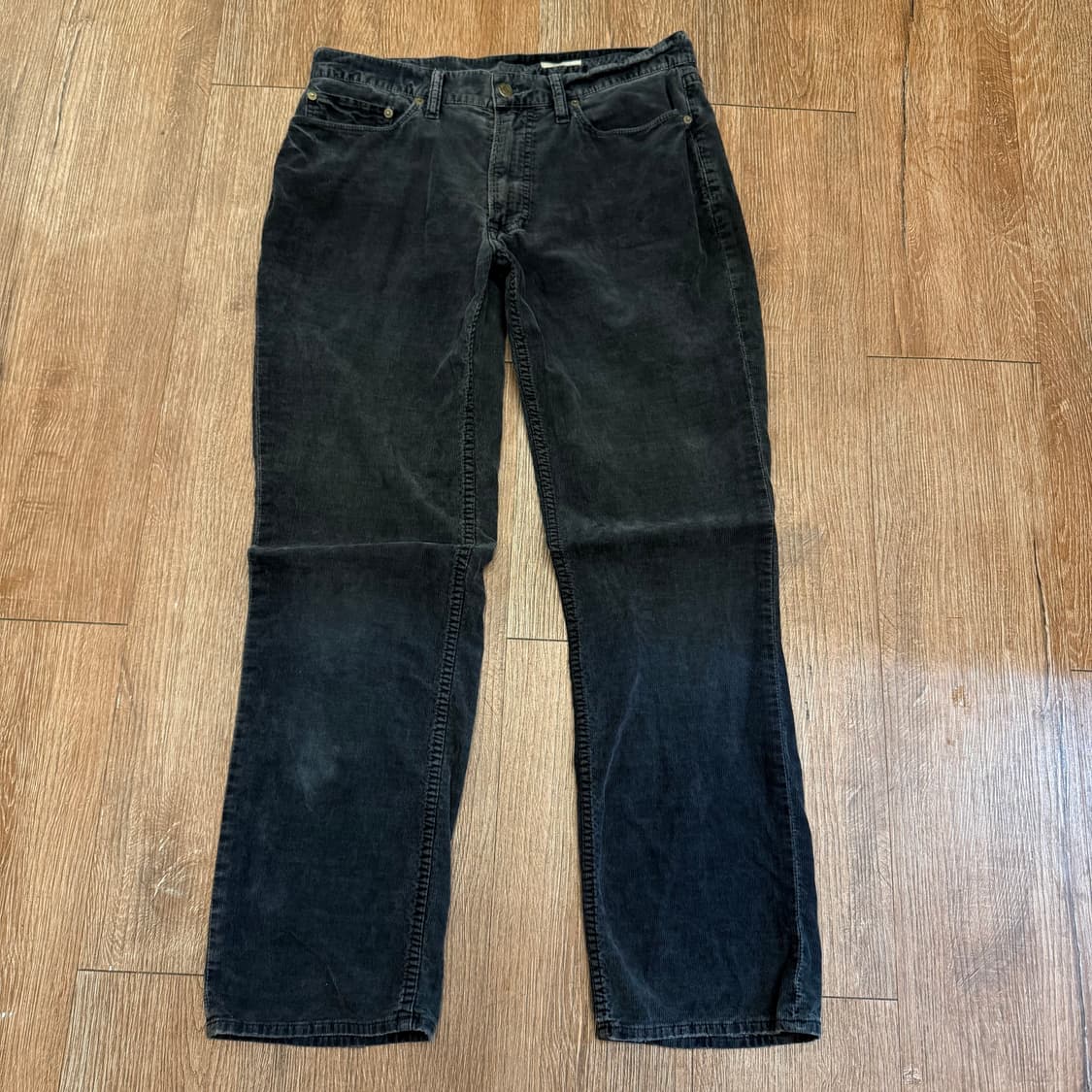 폴로 가죽탭 차콜 코듀로이 팬츠 p2002 상품이미지1