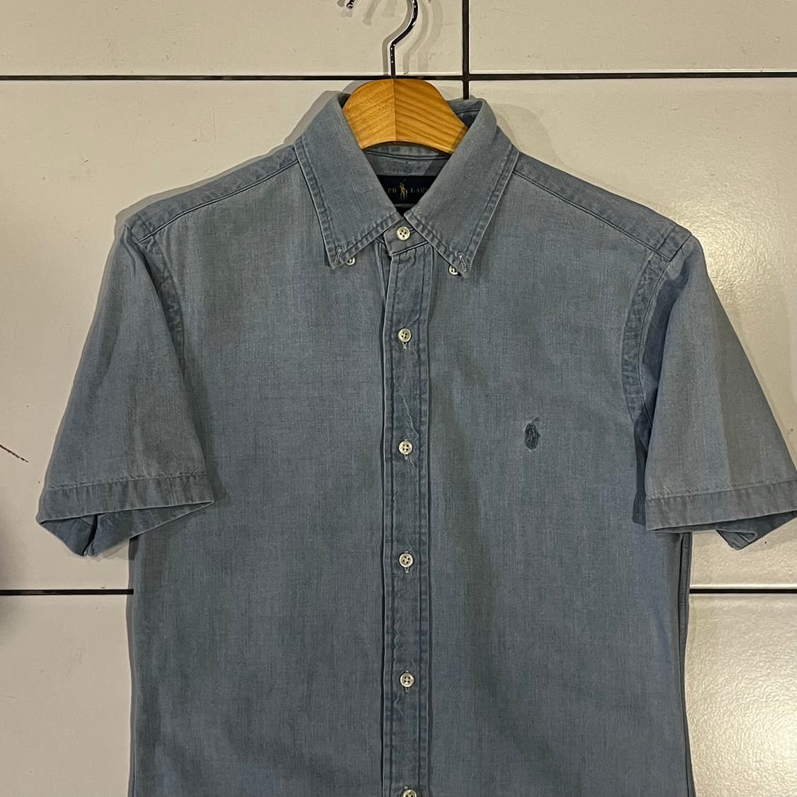 폴로 랄프로렌 샴브레이 반팔셔츠 상품이미지2