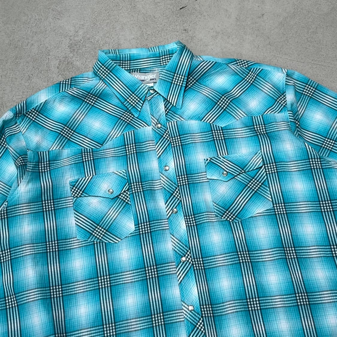 랭글러 체크 하프셔츠 s10630 상품이미지3