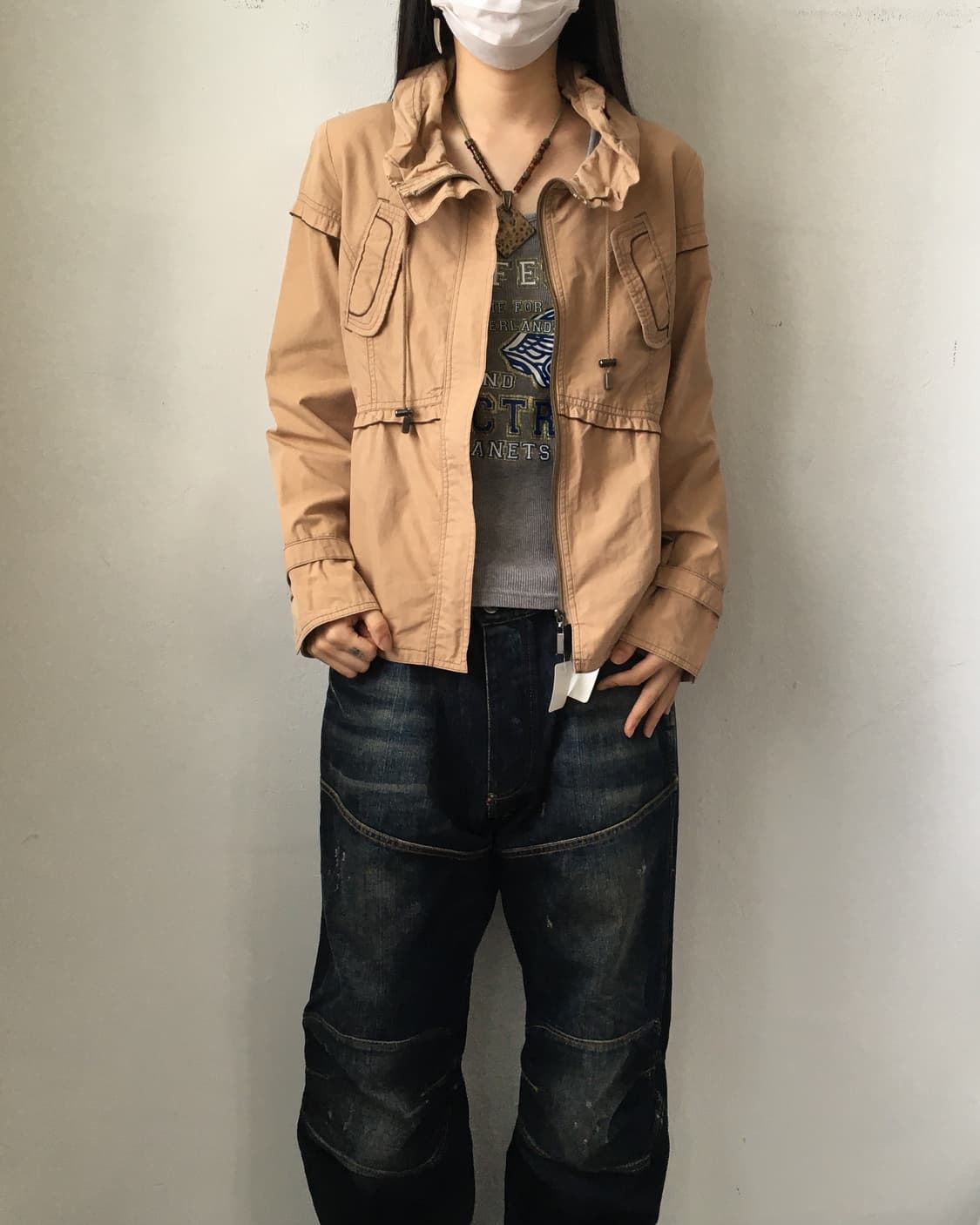 Neck line point jacket 상품이미지7