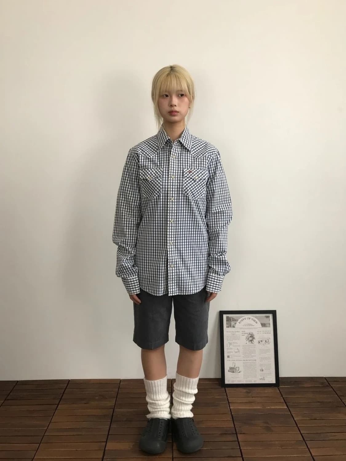 Hollister Gingham Western Shirt 상품이미지1