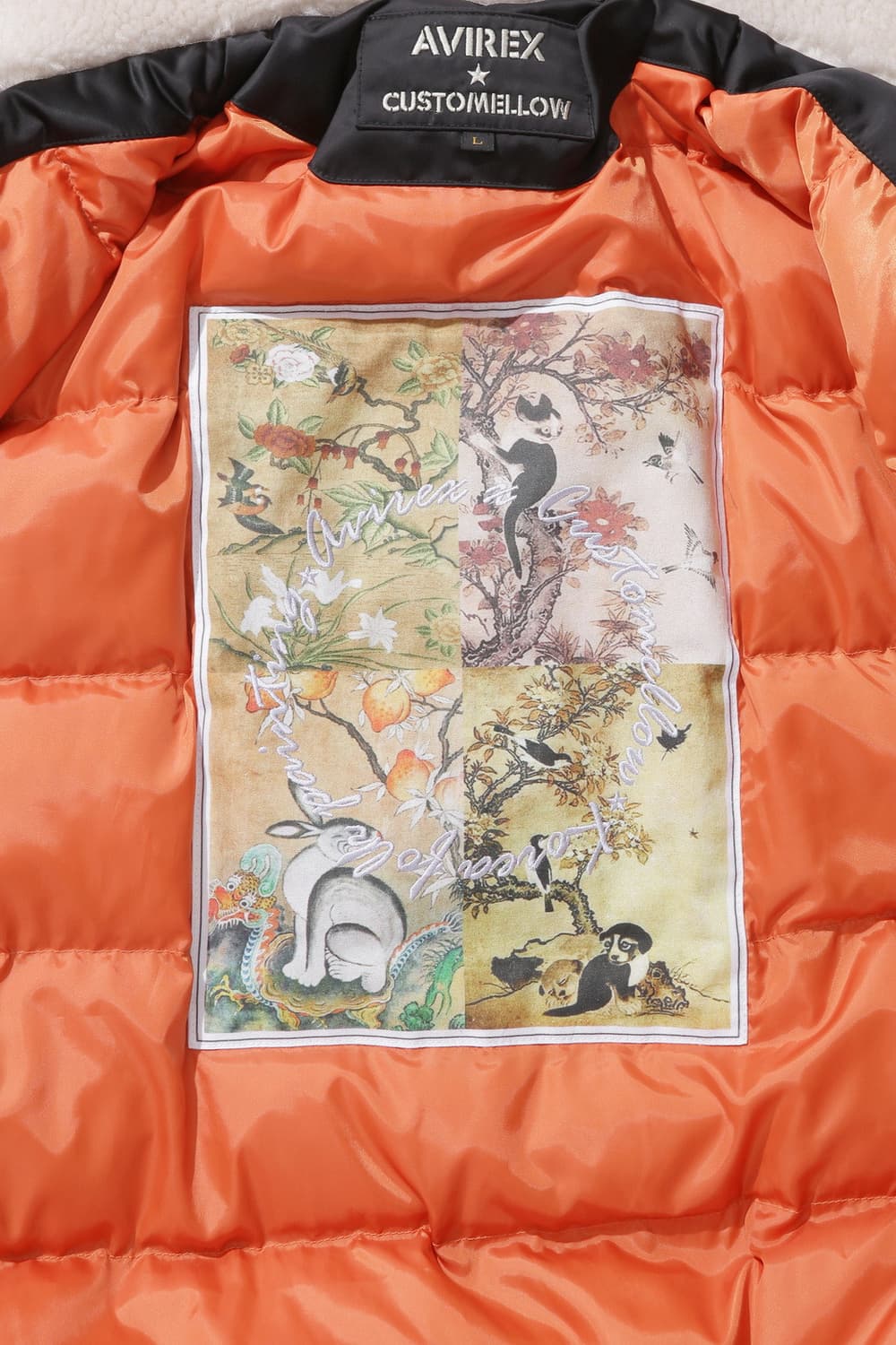 아비렉스x커스텀멜로우 B-15 구스다운 항공 점퍼 패딩 상품이미지6