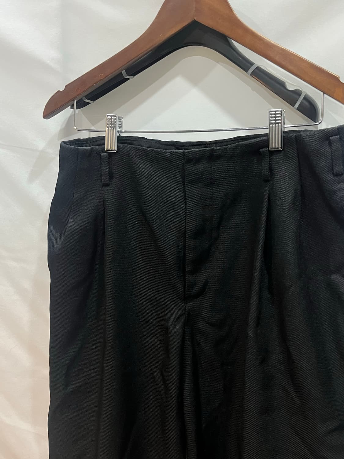 꼼데가르송 블랙 밑단 지퍼 디스 팬츠 M 상품이미지4