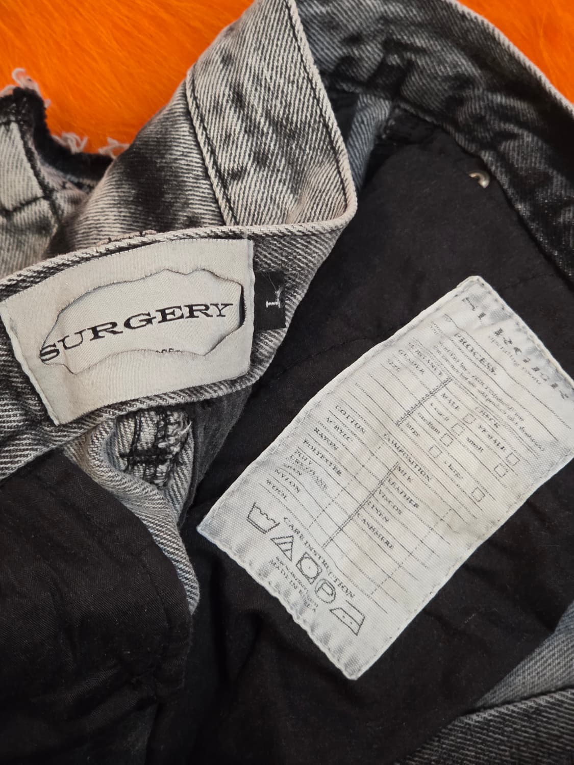 써저리 프로세스 그레이 카고 데님 팬츠 상품이미지10