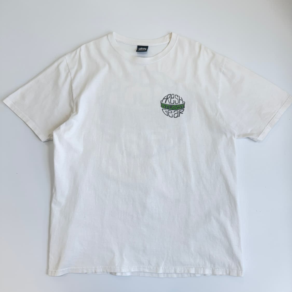 Stussy  스투시 프레쉬 기어 화이트 반팔티셔츠  상품이미지3