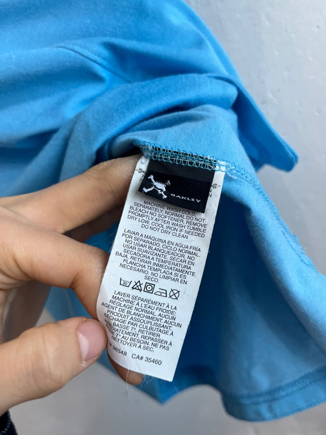 오클리 하프집 스카이블루 반팔 티셔츠 S 상품이미지6