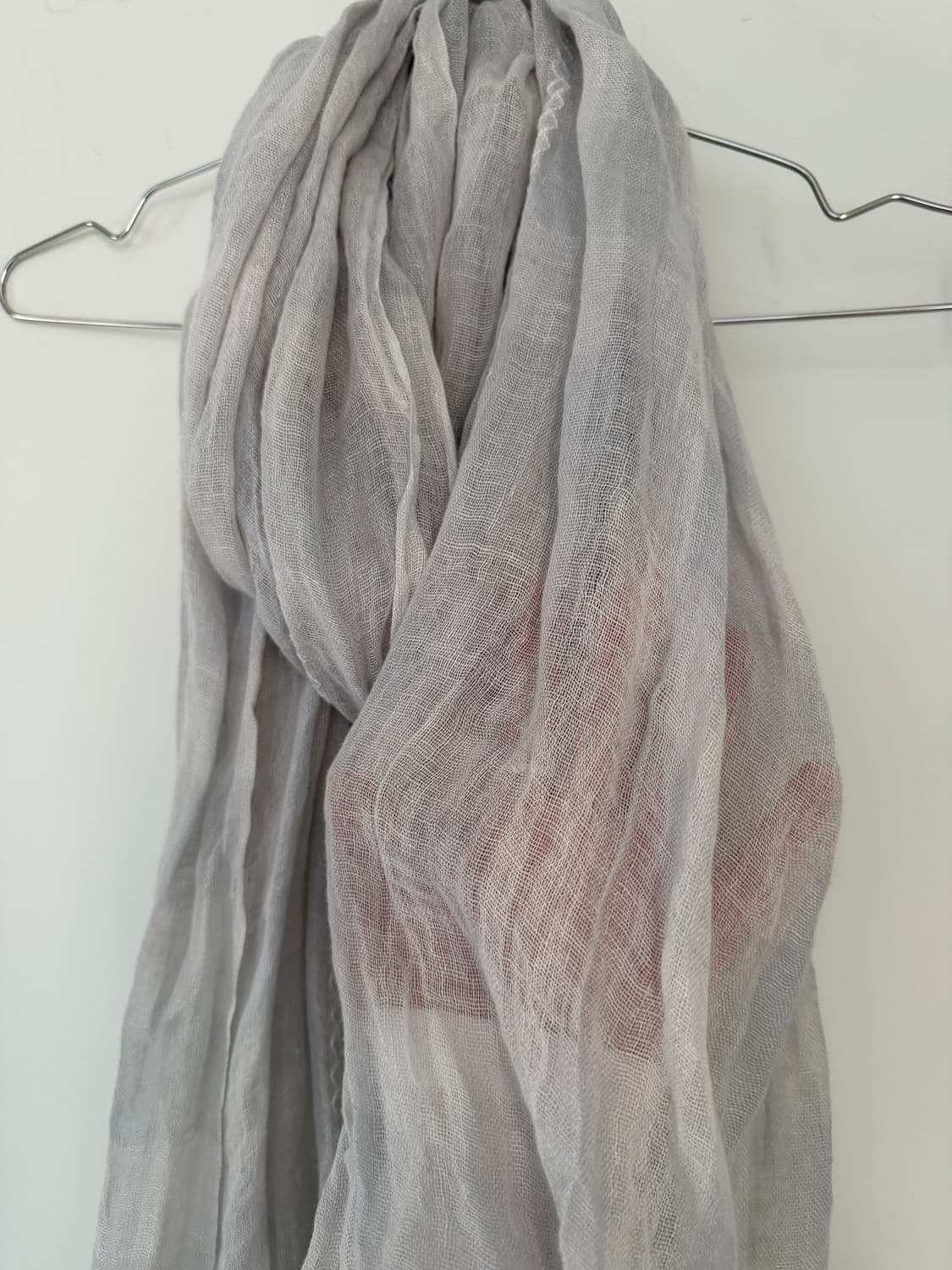 일본빈티지 모리 하구미 그레이 롱스카프 상품이미지8