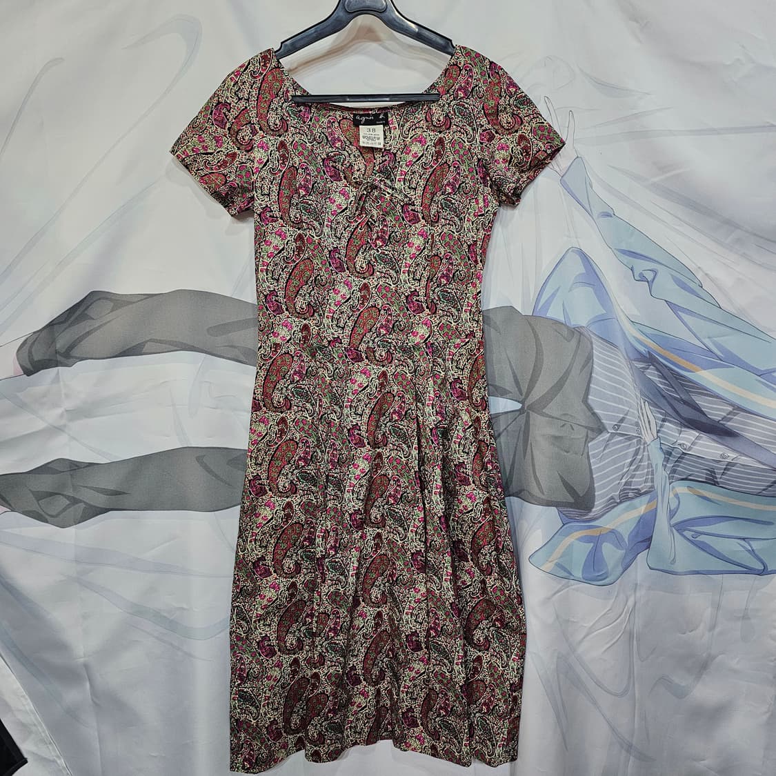 아녜스베 페이즐리 패턴  원피스 상품이미지1