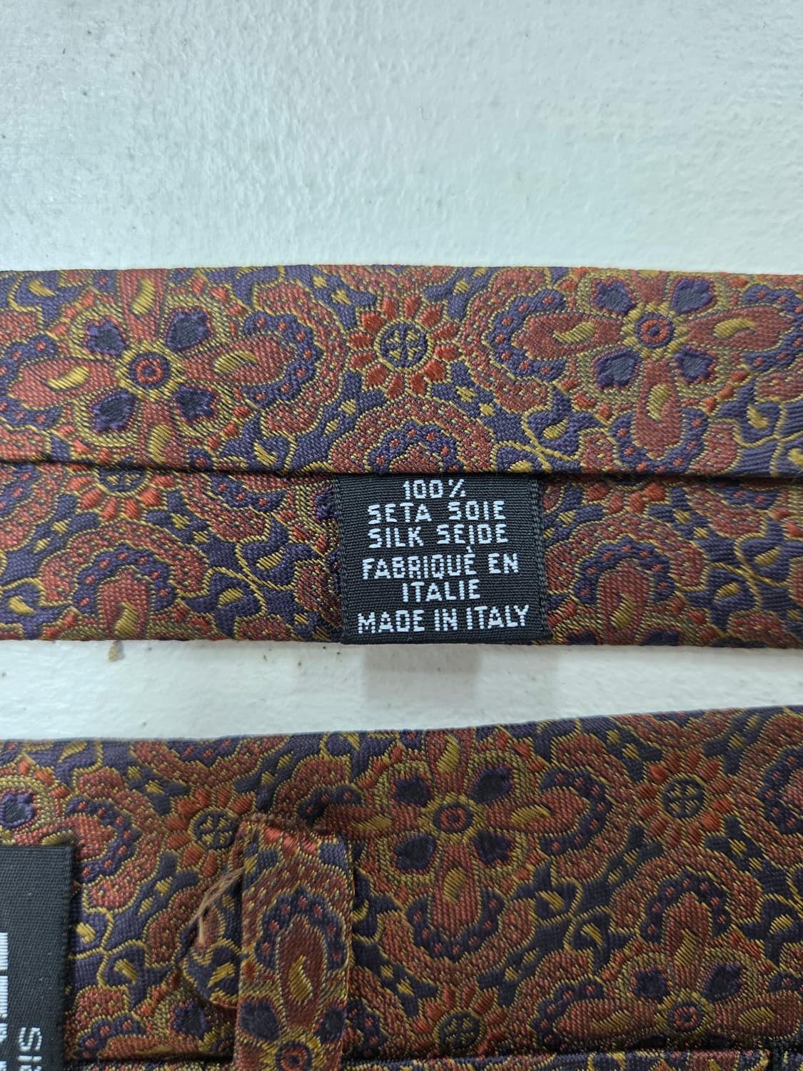 샤넬 빈티지 패턴 실크넥타이 상품이미지4