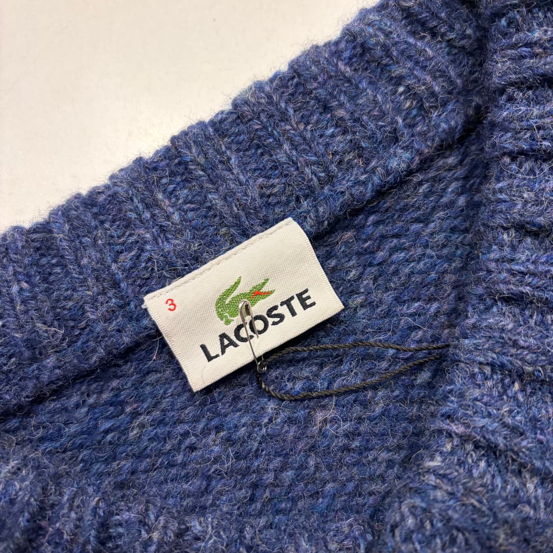 [3] 라코스테 버튼 네이비 니트 스웨터 B400 상품이미지6