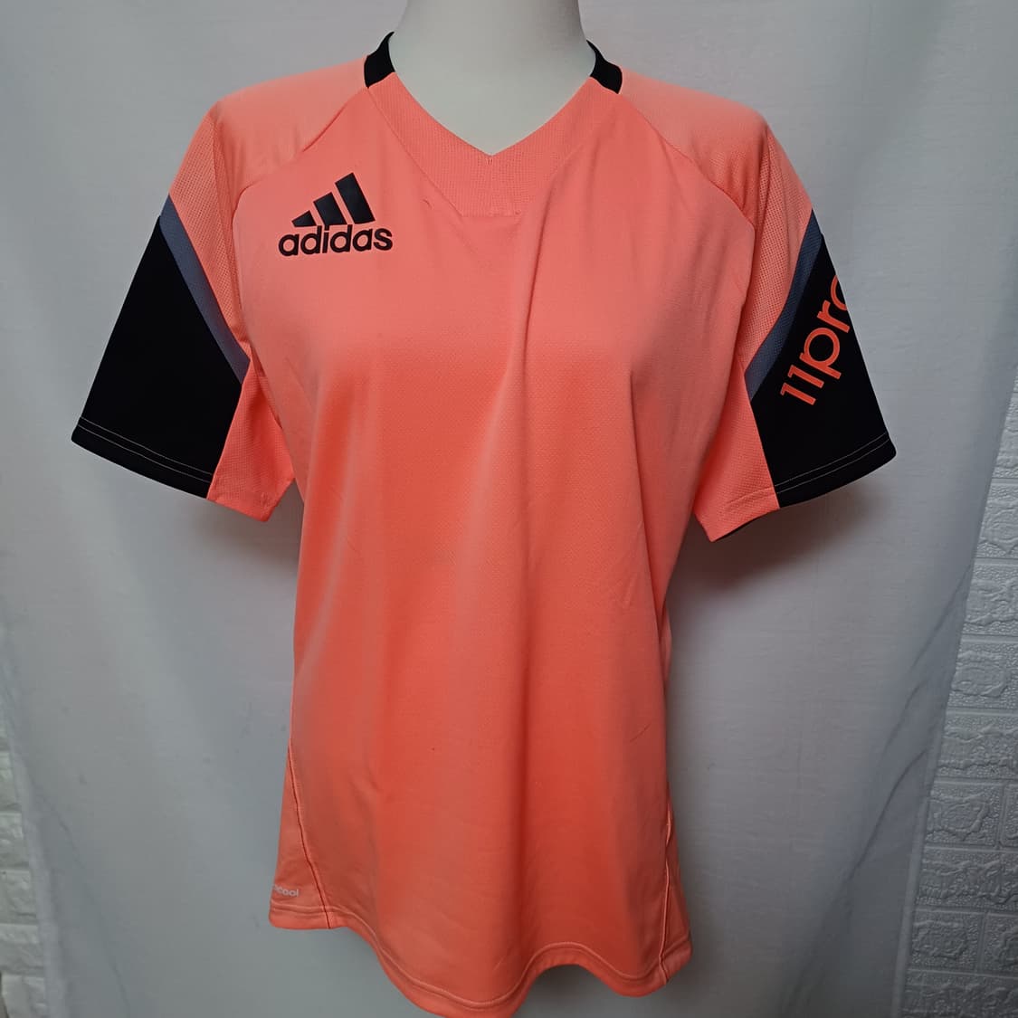 Adidas 아디다스 네온 오렌지 스포츠 반팔티 상품이미지2