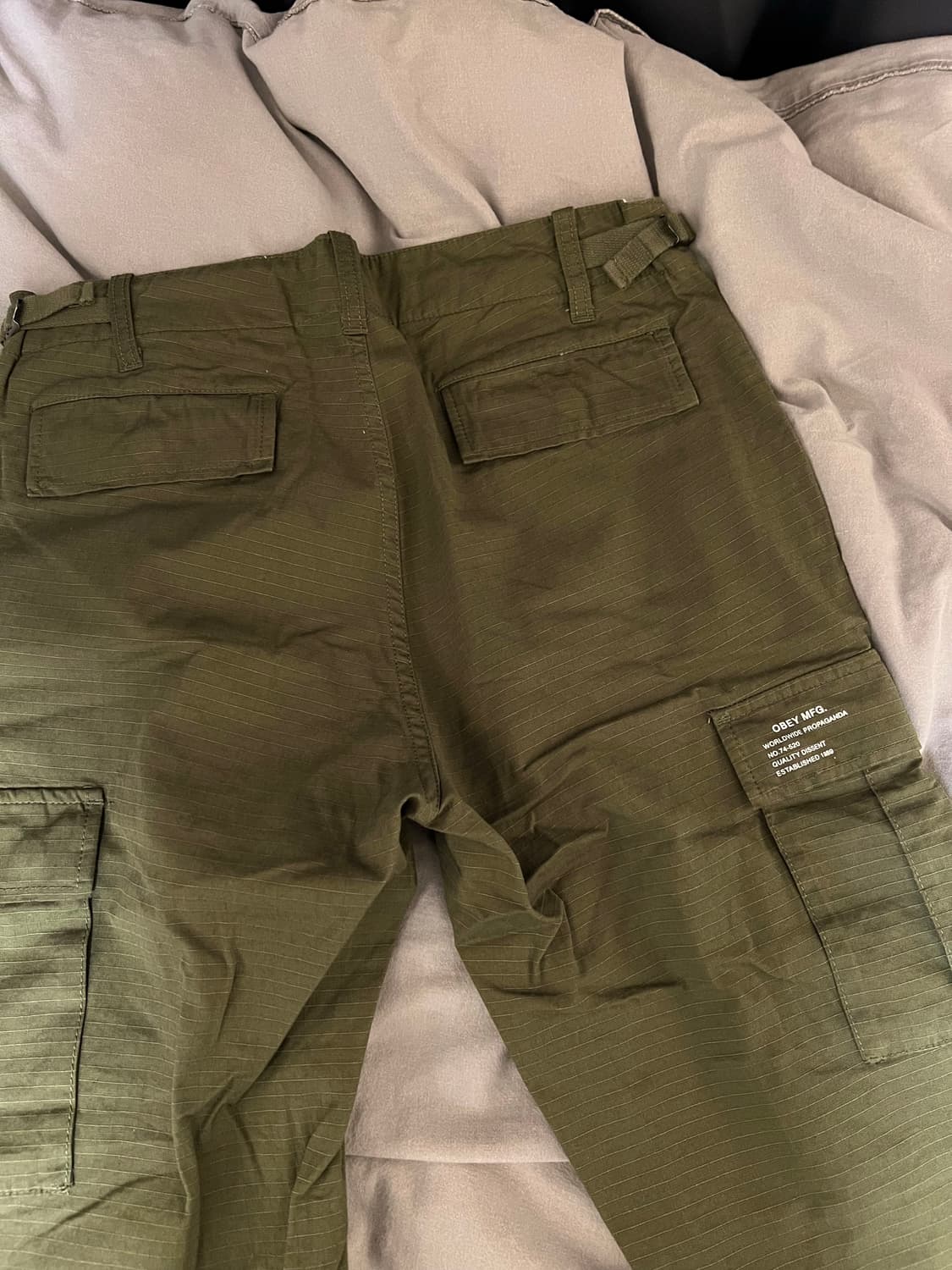 오베이 obey 올리브그린 카고바지 28 상품이미지3
