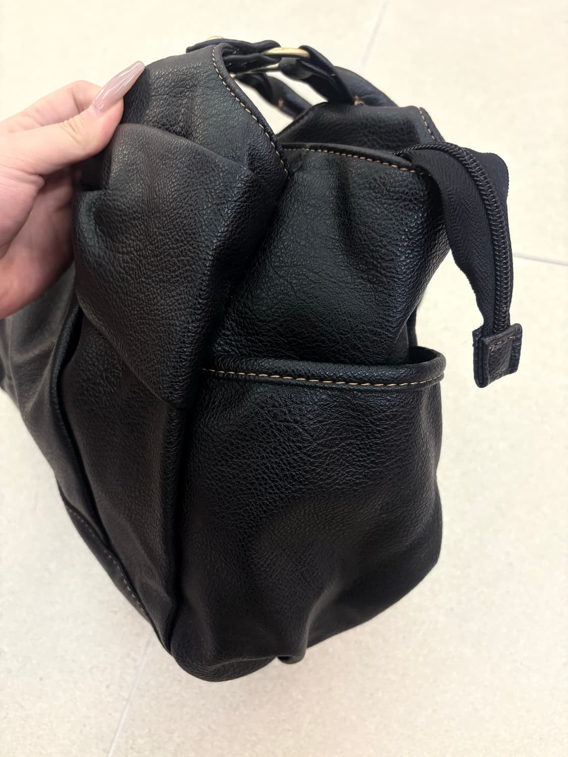 블랙 리본 갸루 숄더백 상품이미지4