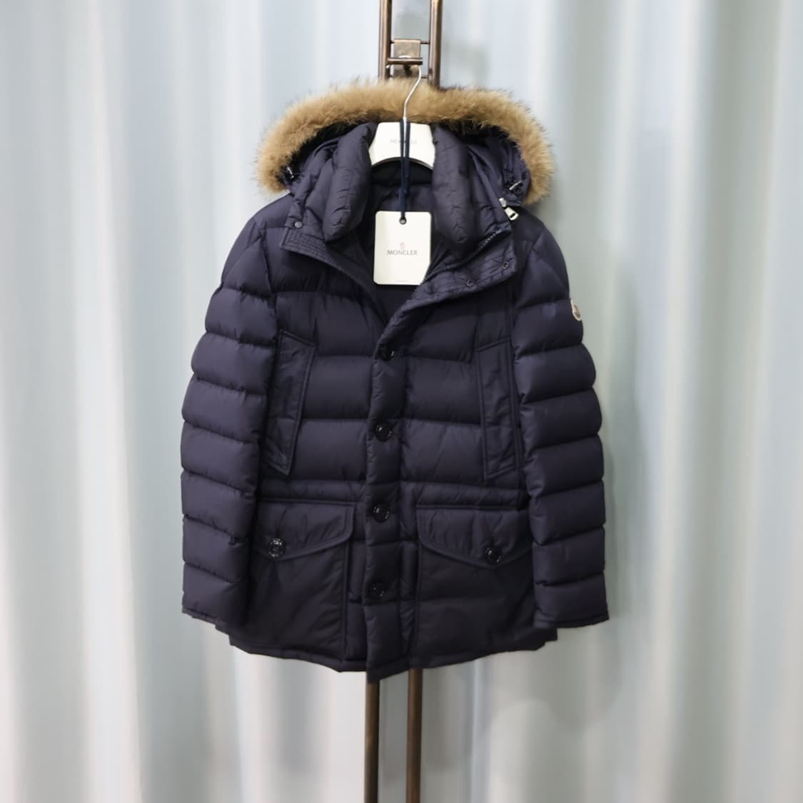 몽클레어 클루니 네이비 롱 패딩 점퍼 1/90 상품이미지1