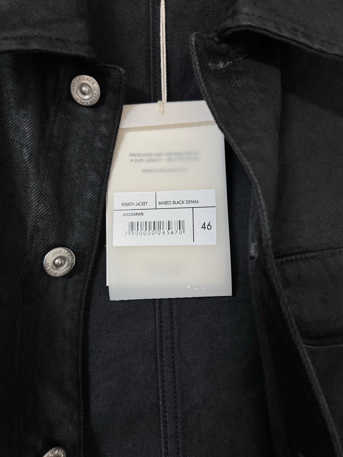 (46) 아워레가시 리버스 왁스 데님 자켓 상품이미지3