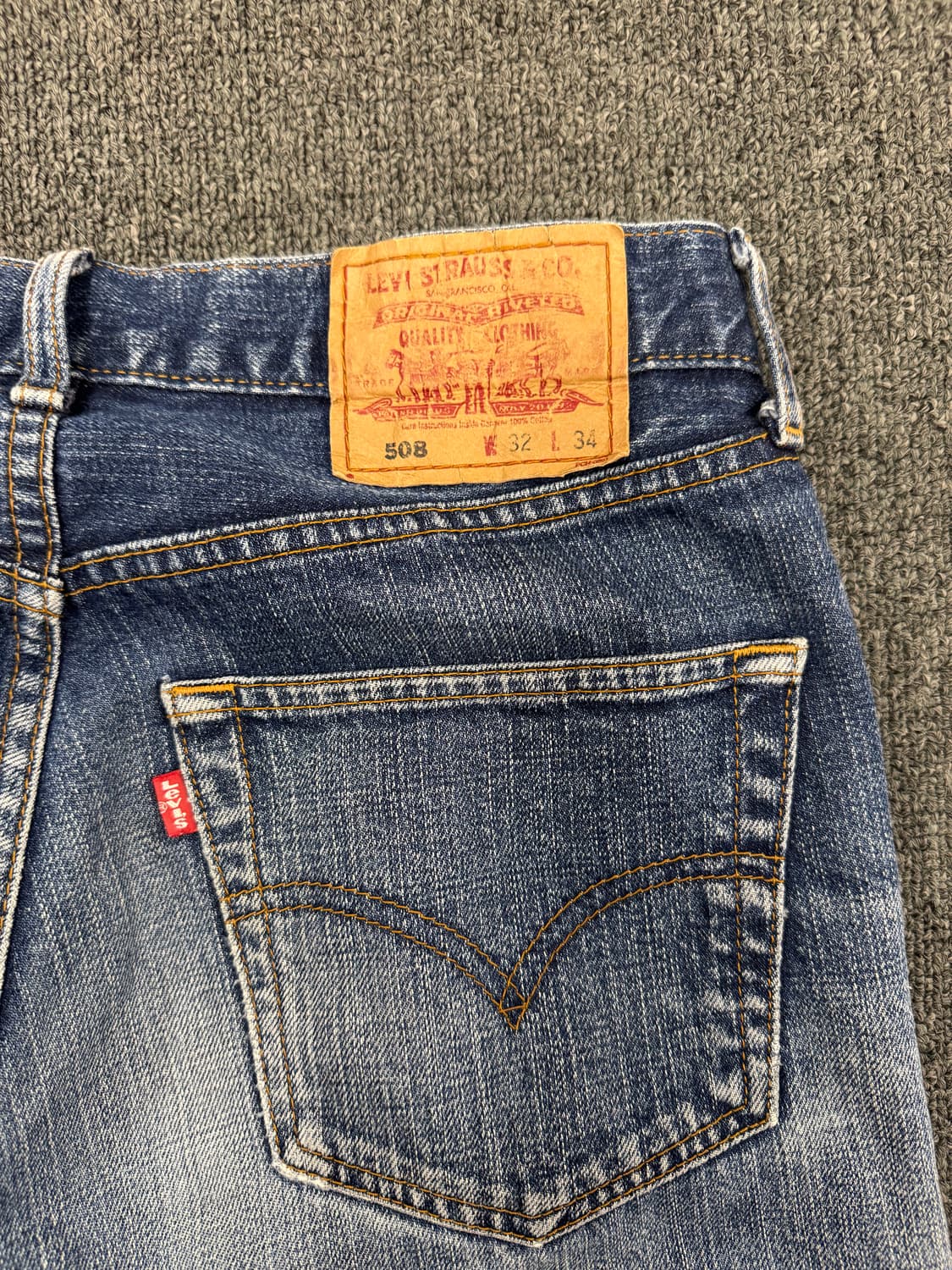 32)리바이스 508 빈티지 워싱 데님팬츠 상품이미지7